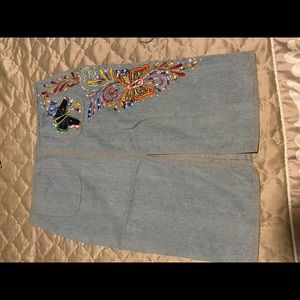 Christian Dior boutique vintage denim skirt size 4